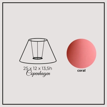 Copenhagen 25cm coral chintz